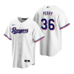 Mens Texas Rangers #36 Gaylord Perry Retired Player White Jersey Gift For Rangers Fans