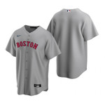 Mens Boston Red Sox Mlb Baseball Road Gray Jersey Gift For Red Sox Fans