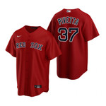 Mens Boston Red Sox #37 Nick Pivetta Alternate Red Jersey Gift For Red Sox Fans