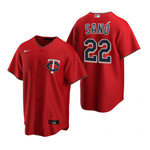 Mens Minnesota Twins #22 Miguel Sano Alternate Red Jersey Gift For Twins Fans