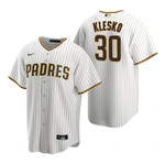 Mens San Diego Padres #30 Ryan Klesko Retired Player White Jersey Gift For Padres Fans