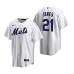 Mens New York Mets #21 Cleon Jones 2020 Retired Player White Jersey Gift For Mets Fans
