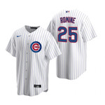 Mens Chicago Cubs #25 Austin Romine Home White Jersey Gift For Cubs Fans