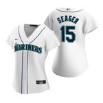 Womens Seattle Mariners #15 Kyle Seager 2020 White Jersey Gift For Mariners Fans