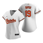 Womens Baltimore Orioles #19 Chris Davis 2020 White Jersey Gift For Orioles Fans