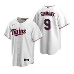 Mens Minnesota Twins #9 Andrelton Simmons Home White Jersey Gift For Twins Fans