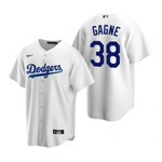 Mens Los Angeles Dodgers #38 Eric Gagne 2020 Retired Player Player White Jersey Gift For Dodgers Fans