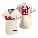 Womens Philadelphia Phillies #22 Andrew Mccutchen 2020 Cream Jersey Gift For Phillies Fans