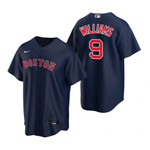 Mens Boston Red Sox #9 Ted Williams Alternate Navy Jersey Gift For Red Sox Fans
