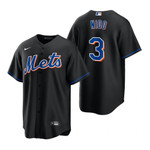 Mens New York Mets #3 Tomas Nido 2020 Alternate Black Jersey Gift For Mets Fans