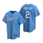 Mens Kansas City Royals #2 Michael A. Taylor Alternate Light Blue Jersey Gift For Royals Fans