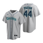 Mens Seattle Mariners #44 James Paxton 2020 Road Gray Jersey Gift For Mariners Fans