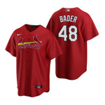 Mens St. Louis Cardinals #48 Harrison Bader Alternate Red Jersey Gift For Cardinals Fans