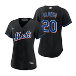 Womens New York Mets #20 Pete Alonso 2020 Black Jersey Gift For Mets And Baseball Fans