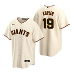 Mens San Francisco Giants #19 Gabe Kapler 2020 Home Cream Jersey Gift For Giants Fans