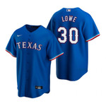 Mens Texas Rangers #30 Nathaniel Lowe Alternate Royal Jersey Gift For Rangers Fans