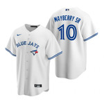 Mens Toronto Blue Jays #10 John Mayberry Sr. Retired Player White Jersey Gift For Blue Jays Fans