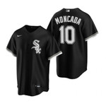 Mens White Sox #10 Yoan Moncada Black 2020 Jersey Gift For White Sox Fan