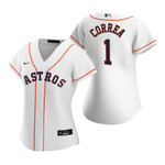 Women'S Astros #1 Carlos Correa White 2020 Alternate Jersey Gift For Astros Fan