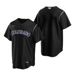 Mens Colorado Rockies Mlb Baseball Alternate Black Jersey Gift For Rockies Fans