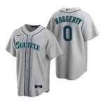 Mens Seattle Mariners #0 Sam Haggerty 2020 Road Gray Jersey Gift For Mariners Fans