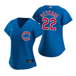 Womens Chicago Cubs #22 Jason Heyward 2020 Royal Blue Jersey Gift For Cubs Fans