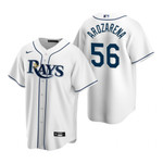 Mens Tampa Bay Rays #56 Randy Arozarena Home Wihte Jersey Gift For Rays Fans