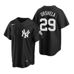 Mens New York Yankees #29 Gio Urshela 2020 Fashion Black Jersey Gift For Yankees Fans