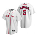 Mens Boston Red Sox #5 Enrique Hernandez Alternate White Jersey Gift For Red Sox Fans