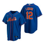 Mens New York Mets #12 Francisco Lindor 2020 Alternate Royal Blue Jersey Gift For Mets Fans