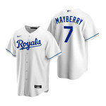 Mens Kansas City Royals #7 John Mayberry Sr. 2020 Retired Player White Jersey Gift For Royals Fans