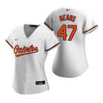 Womens Baltimore Orioles #47 John Means 2020 White Jersey Gift For Orioles Fans