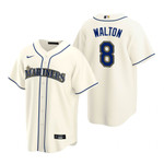 Mens Seattle Mariners #8 Donovan Walton 2020 Alternate Cream Jersey Gift For Mariners Fans