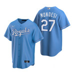Mens Kansas City Royals #27 Adalberto Mondesi Alternate Light Blue Jersey Gift For Royals Fans