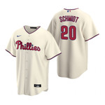 Mens Philadelphia Phillies #20 Mike Schmidt 2020 Alternate Cream Jersey Gift For Phillies Fans