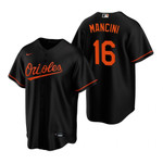 Mens Baltimore Orioles #16 Trey Mancini 2020 Alternate Black Jersey Gift For Orioles Fans