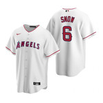 Mens Los Angeles Angels #6 Jt Snow Retired 2020 Player Player White Jersey Gift For Angels Fans