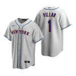 Mens New York Mets #1 Jonathan Villar 2020 Road Gray Jersey Gift For Mets Fans