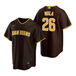 Mens San Diego Padres #26 Austin Nola 2020 Road Brown Jersey Gift For Padres Fans