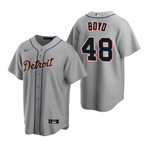 Mens Detroit #48 Matthew Boyd Road Gray Jersey Gift For Tigers Fans