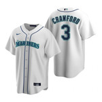Mens Seattle Mariners #3 J.P. Crawford 2020 Home White Jersey Gift For Mariners Fans