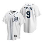Mens Detroit #9 Willi Castro Home White Jersey Gift For Tigers Fans