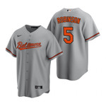 Mens Baltimore Orioles #5 Brooks Robinson 2020 Road Gray Jersey Gift For Orioles Fans