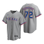 Mens Texas Rangers #72 Jonathan Hernandez Road Gray Jersey Gift For Rangers Fans