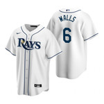 Mens Tampa Bay Rays #6 Taylor Walls Home Wihte Jersey Gift For Rays Fans