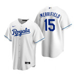 Mens Kansas City Royals #15 Whit Merrifield Home White Jersey Gift For Royals Fans