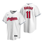 Mens Cleveland Baseball #11 Toby Harrah Retired Player White Jersey Gift For Cleveland Baseball Fans