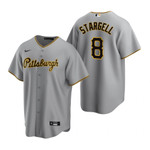 Mens Pittsburgh Pirates #8 Willie Stargell 2020 Away Gray Jersey Gift For Pirates Fans