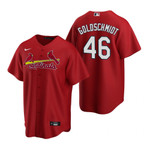 Mens St. Louis Cardinals #46 Paul Goldschmidt Alternate Red Jersey Gift For Cardinals Fans