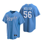 Mens Kansas City Royals #56 Brad Keller Alternate Light Blue Jersey Gift For Royals Fans